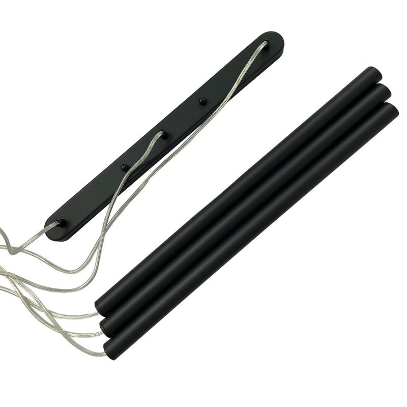 Lampă suspendată neagră 3xG9, model liniar, Lungo Light Prestige - imagine 5