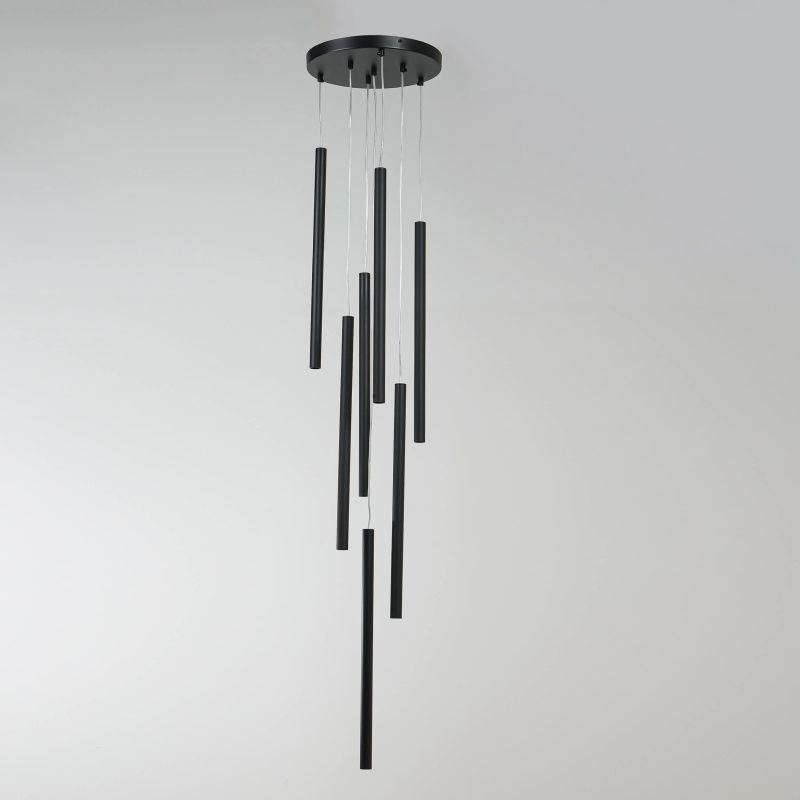 Lampă suspendată neagră 7xG9, iluminat interior, Lungo Light Prestige - imagine 4