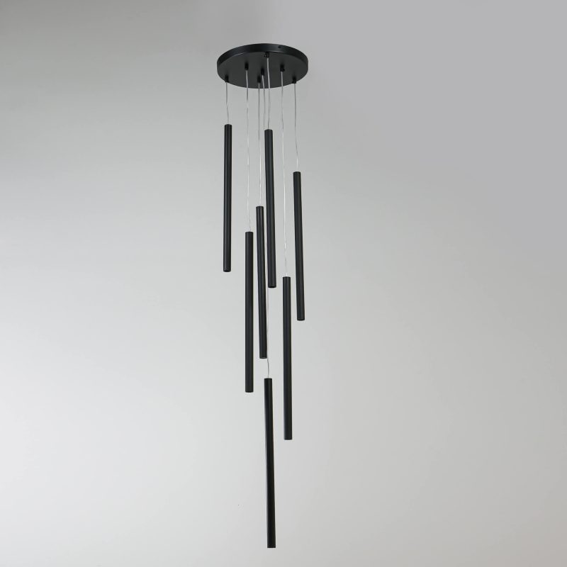 Lampă suspendată neagră 7xG9, iluminat interior, Lungo Light Prestige - imagine 7