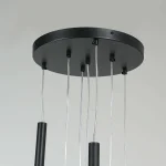 Lampă suspendată neagră 7xG9, iluminat interior, Lungo Light Prestige