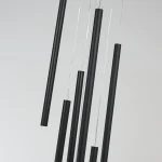 Lampă suspendată neagră 7xG9, iluminat interior, Lungo Light Prestige