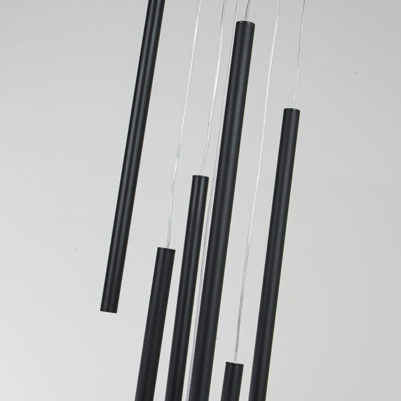 Lampă suspendată neagră 7xG9, iluminat interior, Lungo Light Prestige - imagine 9