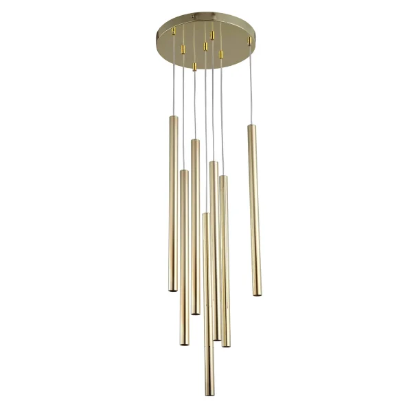 Lampă suspendată Lungo 7 aurie 7xG9 Light Prestige