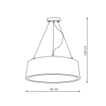 Lampă suspendată Malaga albă LED 3000K Light Prestige
