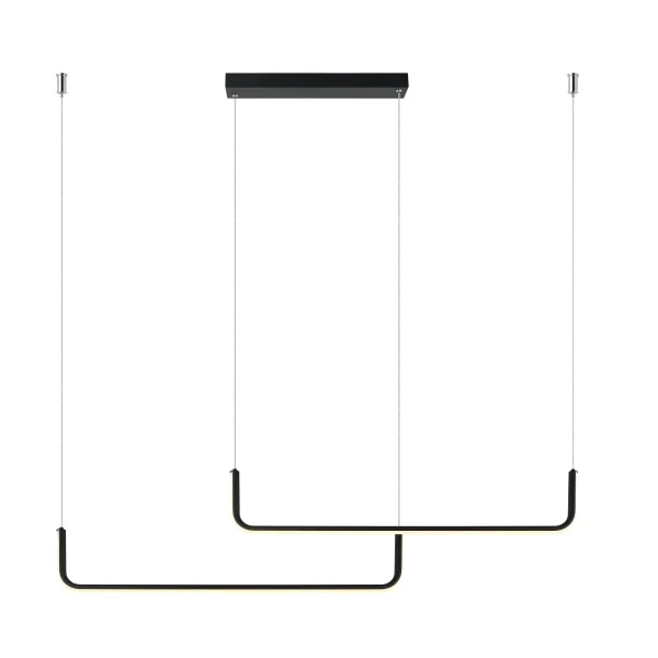 Lampă suspendată neagră Tuya Smart LED CCT