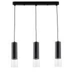 Lampă suspendată neagră 3xGU10, design simplu, Manacor Light Prestige