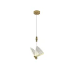 Lampă suspendată aurie LED CCT, iluminat reglabil, Mariposa Light Prestige
