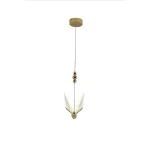 Lampă suspendată aurie LED CCT, iluminat reglabil, Mariposa Light Prestige