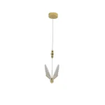 Lampă suspendată aurie LED CCT, iluminat reglabil, Mariposa Light Prestige
