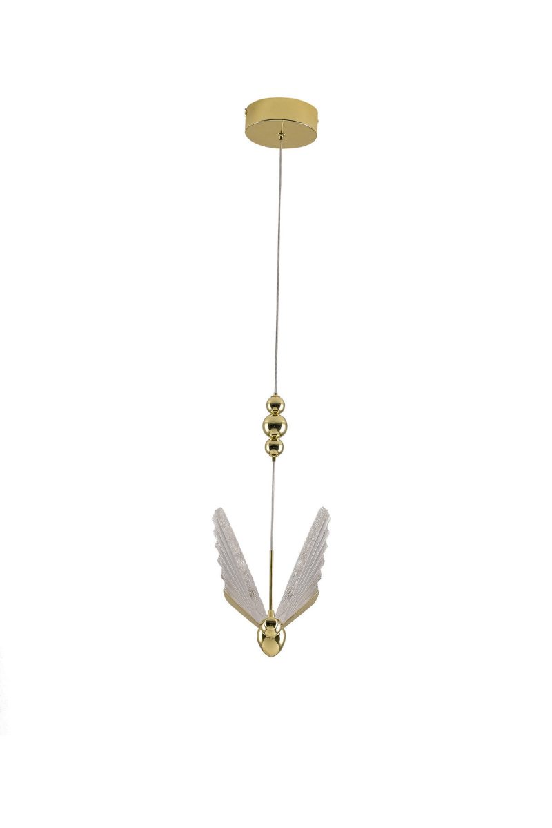 Lampă suspendată aurie LED CCT, iluminat reglabil, Mariposa Light Prestige - imagine 6