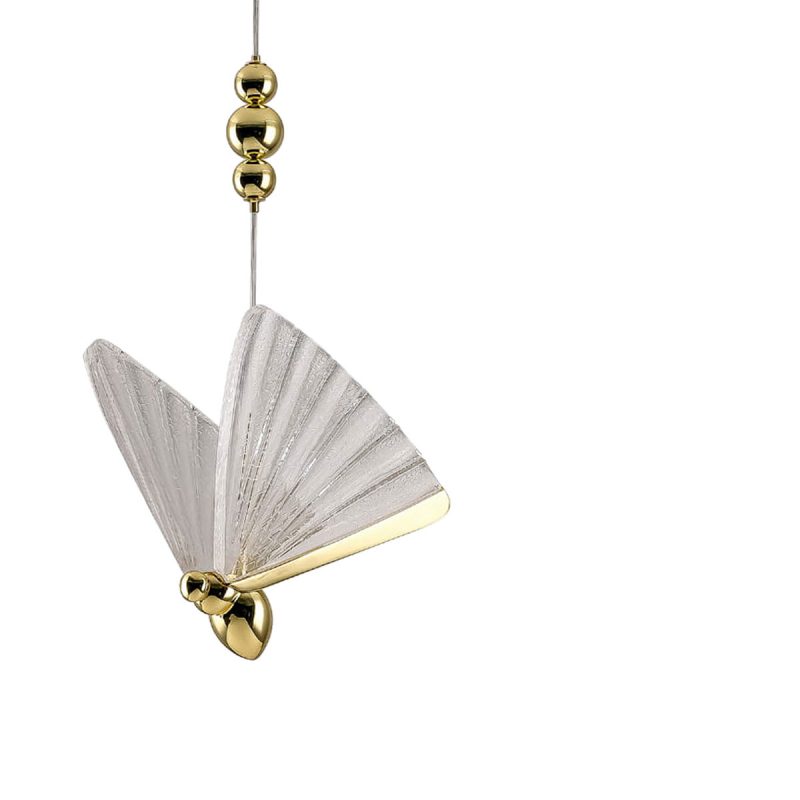 Lampă suspendată aurie LED CCT, 3 pendule, Mariposa Light Prestige
