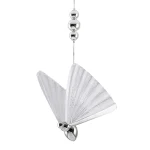 Lampă suspendată argintie 3xLED CCT, formă liniară, Mariposa Light Prestige