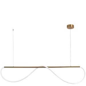 Lampă suspendată aurie LED CCT