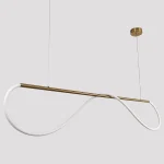 Lampă suspendată aurie LED CCT, dimensiune M, Meleca Light Prestige