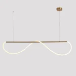 Lampă suspendată aurie LED CCT, dimensiune M, Meleca Light Prestige