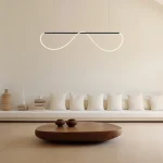 Lampă suspendată neagră LED CCT, dimensiune M, Meleca Light Prestige