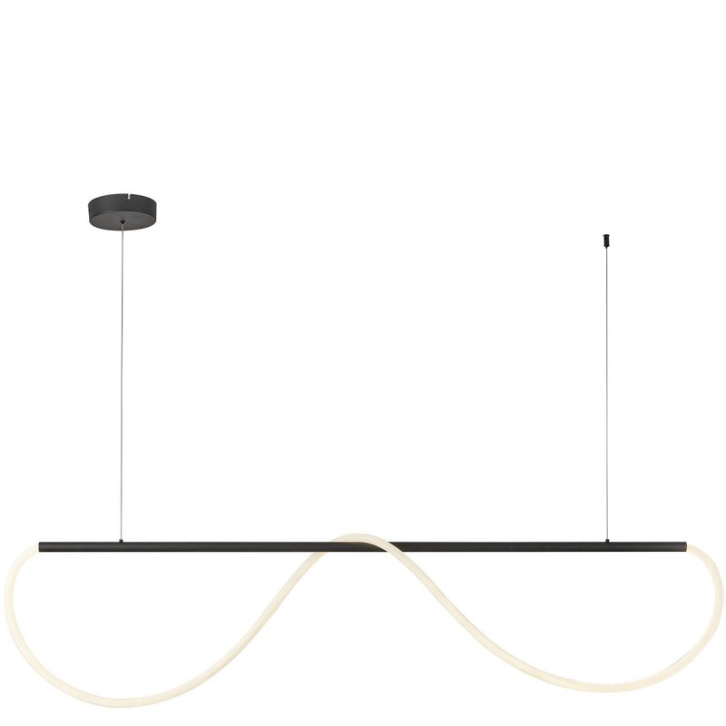Lampă suspendată neagră LED CCT, dimensiune M, Meleca Light Prestige