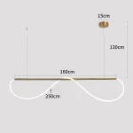 Lampă suspendată neagră LED CCT, dimensiune M, Meleca Light Prestige