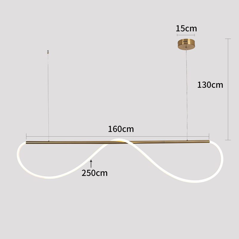 Lampă suspendată neagră LED CCT, dimensiune M, Meleca Light Prestige