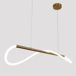 Lampă suspendată aurie LED 4000K, dimensiune S, Meleca Light Prestige