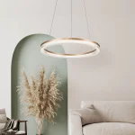 Lampă suspendată aurie-transparentă LED CCT, formă triunghi, Midway Cristal Triangle Light Prestige