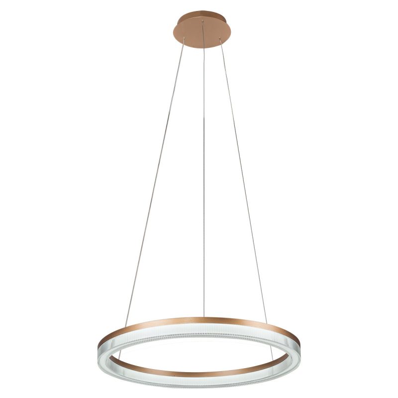 Lampă suspendată aurie-transparentă LED CCT, formă triunghi, Midway Cristal Triangle Light Prestige - imagine 8
