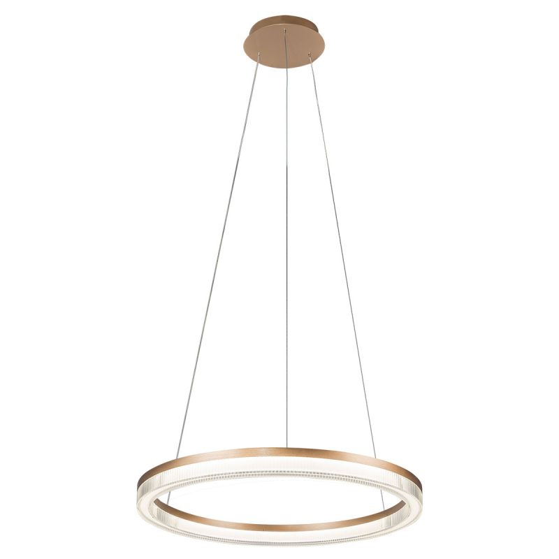 Lampă suspendată aurie-transparentă LED CCT, formă triunghi, Midway Cristal Triangle Light Prestige - imagine 9