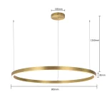 Lampă suspendată Midway aurie LED 3000K Light Prestige