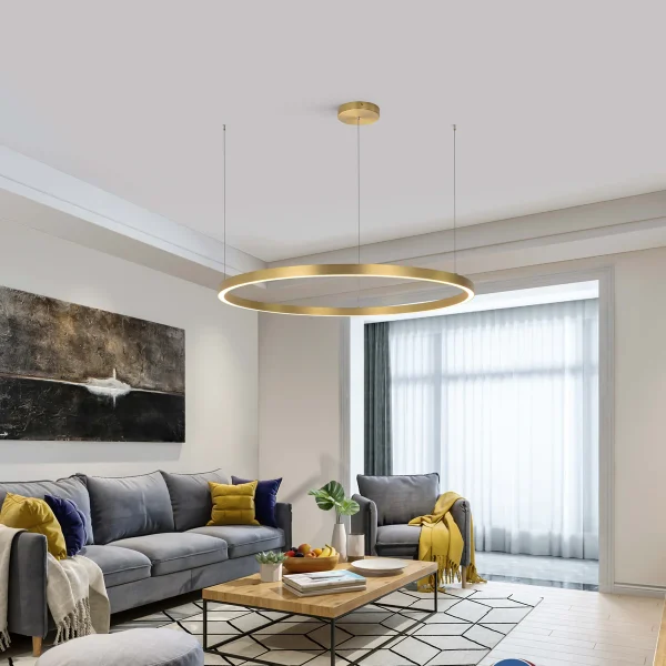 Lampă suspendată Midway aurie LED 3000K Light Prestige
