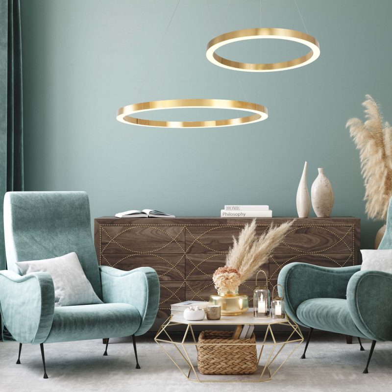 Lampă suspendată Midway Shiny aurie LED 3000K Light Prestige