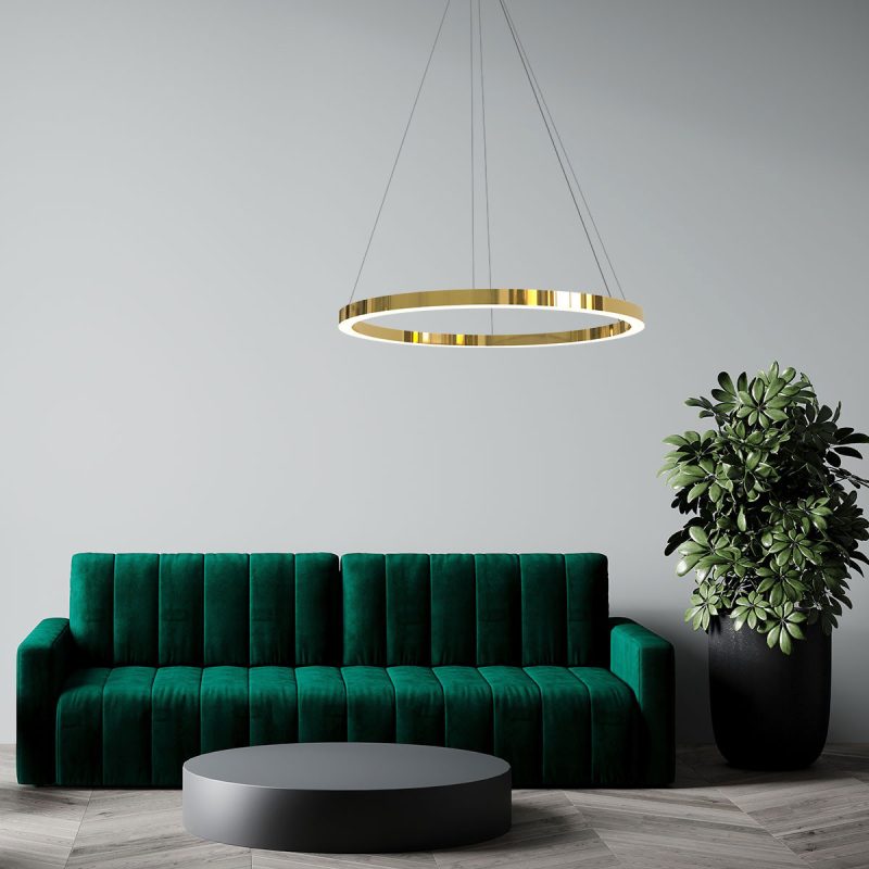Lampă suspendată Midway Shiny aurie LED 3000K Light Prestige