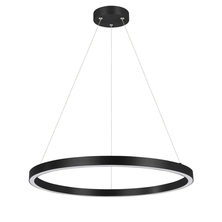 Lampă suspendată Midway Triangle neagră LED 3000K Light Prestige