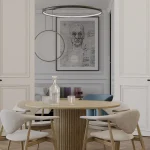 Lampă suspendată Midway Triangle neagră LED 3000K Light Prestige
