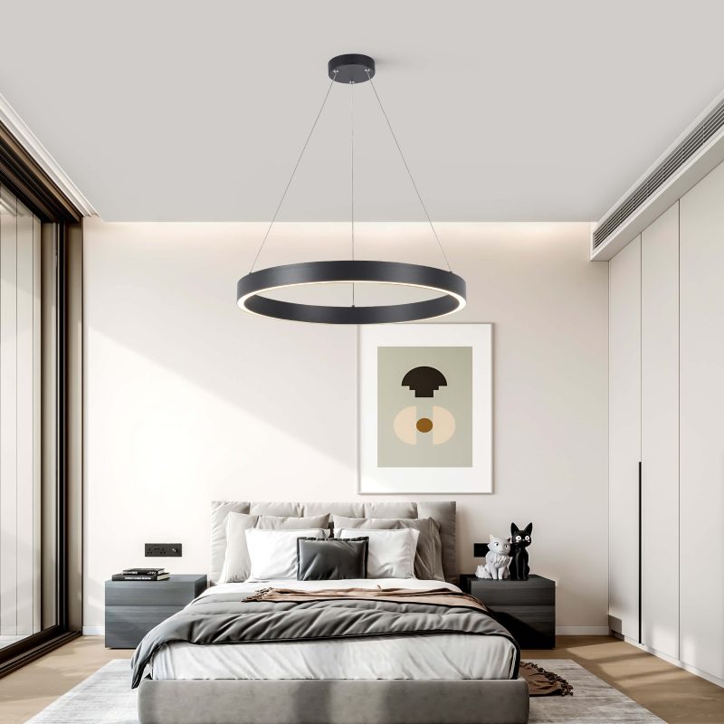 Lampă suspendată Midway Triangle neagră LED 3000K Light Prestige - imagine 4