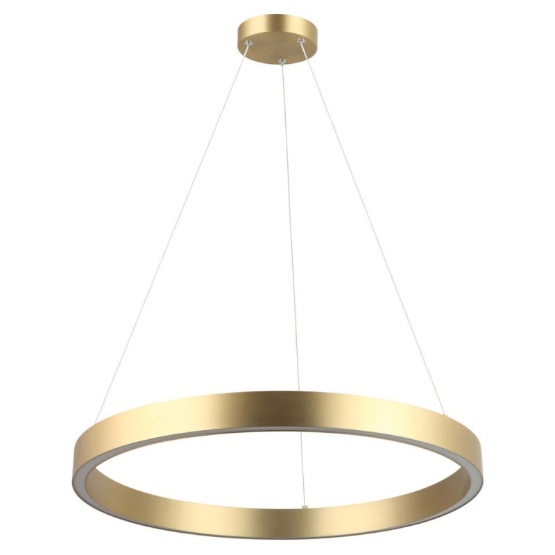 Lampă suspendată Midway Triangle aurie LED 3000K Light Prestige