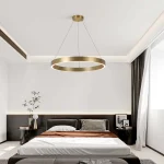 Lampă suspendată Midway Triangle aurie LED 3000K Light Prestige
