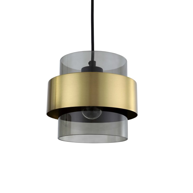 Lampă suspendată fumurie 3xE27, stil modern, Miele Light Prestige