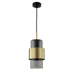 Lampă suspendată fumurie 1xE27, stil modern, Miele Light Prestige
