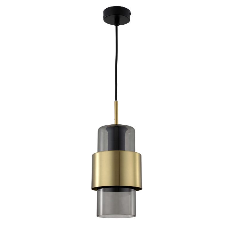 Lampă suspendată fumurie 1xE27, stil modern, Miele Light Prestige