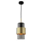 Lampă suspendată fumurie 1xE27, stil modern, Miele Light Prestige