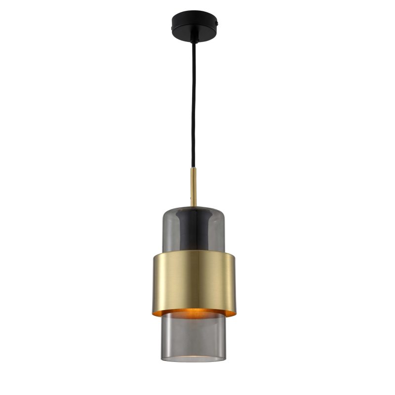 Lampă suspendată fumurie 1xE27, stil modern, Miele Light Prestige