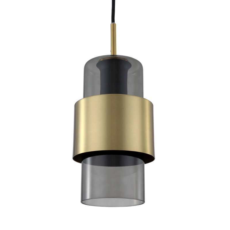 Lampă suspendată fumurie 1xE27, stil modern, Miele Light Prestige