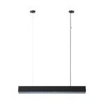 Lampă suspendată neagră LED cu control Tuya CCT, mărimea M, Mira Light Prestige