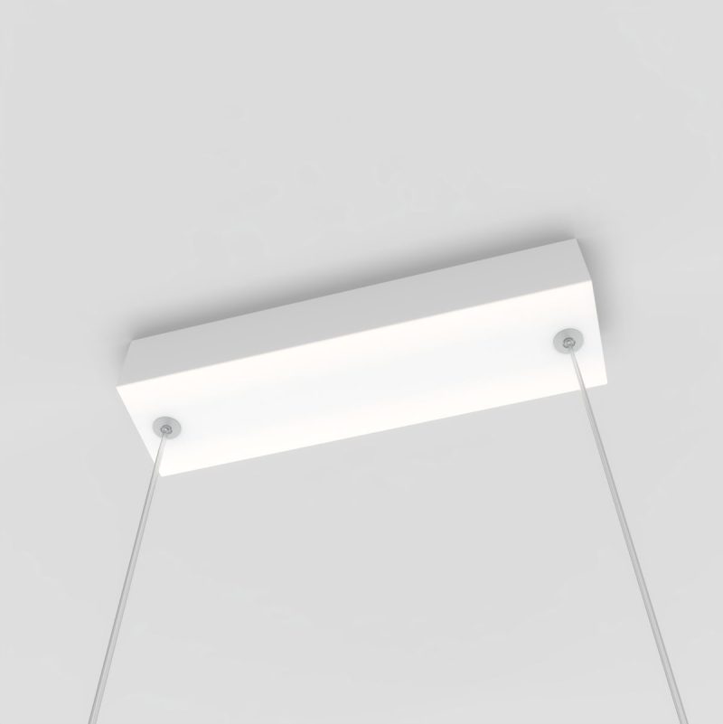 Lampă suspendată albă LED 3000K, model L, Mirror Light Prestige