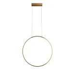 Lampă suspendată aurie, IP44, LED CCT, dimensiune L, Mirror Light Prestige