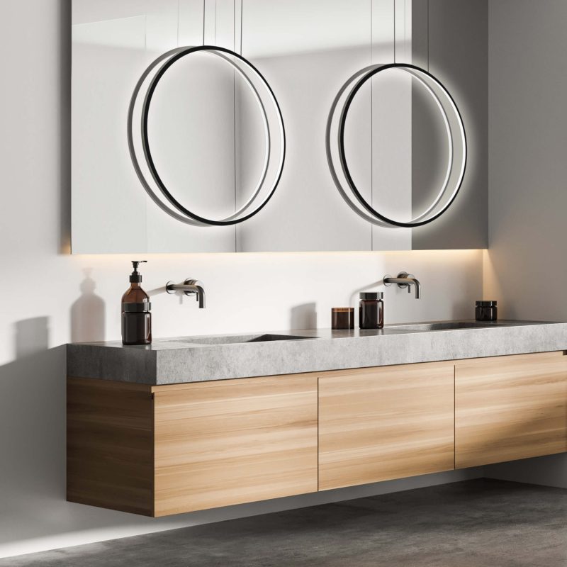 Lampă suspendată neagră, IP44, LED CCT, dimensiune S, Mirror Light Prestige - imagine 6