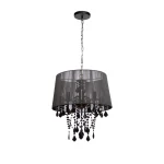 Lampă suspendată Mona neagră 3xE14 Light Prestige
