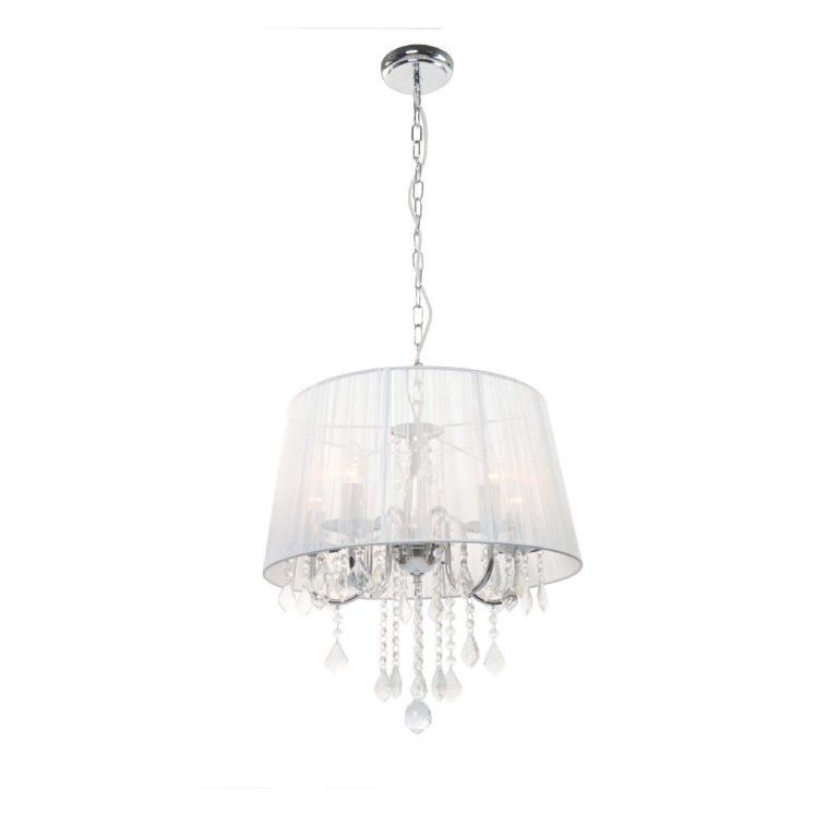 Lampă suspendată Mona argintie 3xE14 Light Prestige