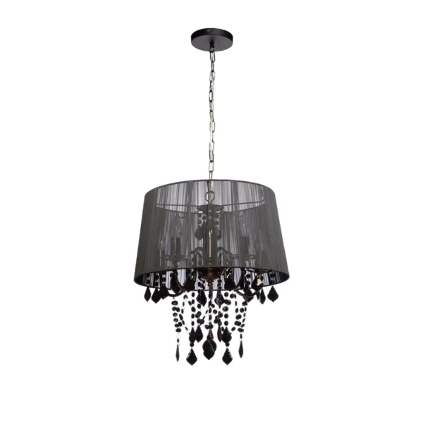 Lampă suspendată Mona neagră 5xE14 Light Prestige