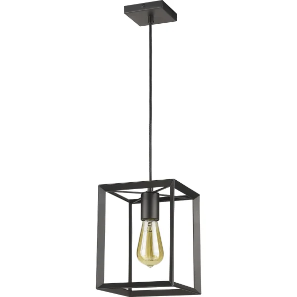 Lampă suspendată Napoli neagră 1xE27 Light Prestige
